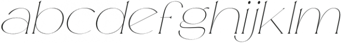 Mileur Italic otf (400) Font LOWERCASE