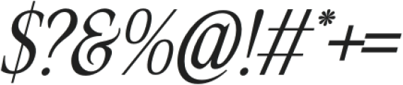 Milfont Italic otf (400) Font OTHER CHARS