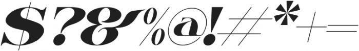 Milgnite Italic otf (400) Font OTHER CHARS