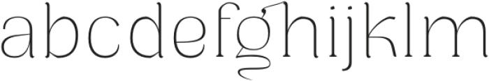 Milgo Thin otf (100) Font LOWERCASE