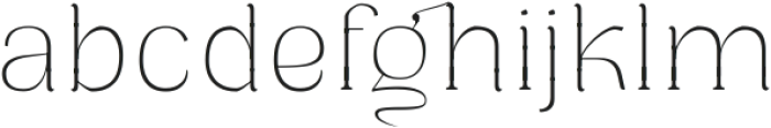 Milgo Thin ttf (100) Font LOWERCASE