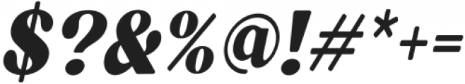 Milgran Condensed Italic otf (400) Font OTHER CHARS