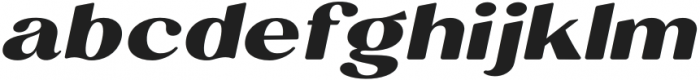 Milgran Expanded Italic otf (400) Font LOWERCASE