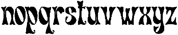 Milgunday Regular otf (400) Font LOWERCASE