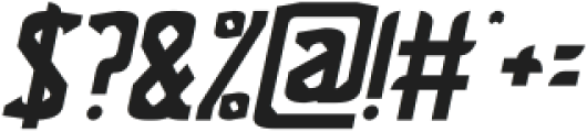 Military Phonetic Bold Italic otf (700) Font OTHER CHARS
