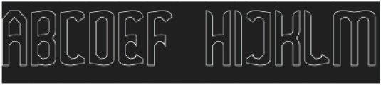 Military Phonetic-Hollow-Invers otf (400) Font UPPERCASE