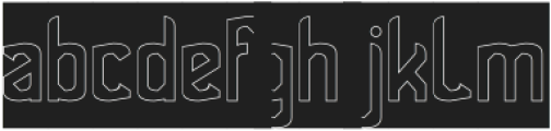Military Phonetic-Hollow-Invers otf (400) Font LOWERCASE