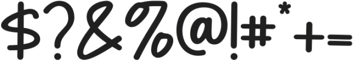 Milk Water Script otf (400) Font OTHER CHARS