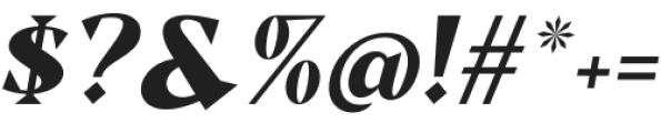 Milk and Balls Italic Bold otf (700) Font OTHER CHARS