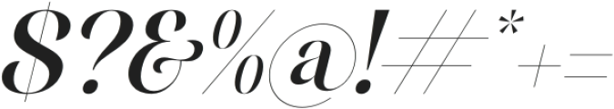 Milkalte Italic otf (400) Font OTHER CHARS