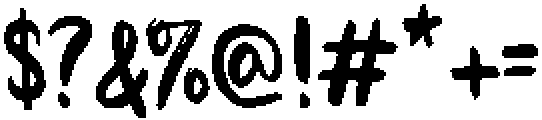 Milkshake Regular otf (400) Font OTHER CHARS