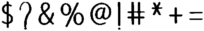 Milkshake Regular otf (400) Font OTHER CHARS