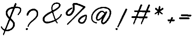 Milkshake Regular otf (400) Font OTHER CHARS