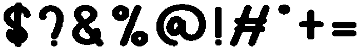 Milkshake Regular otf (400) Font OTHER CHARS