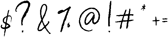 Milkshake Script otf (400) Font OTHER CHARS