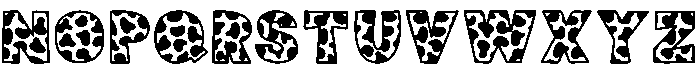 Milky Regular otf (400) Font UPPERCASE