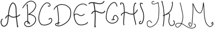 Milky Sunny Signature Regular otf (400) Font UPPERCASE