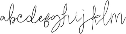 Milky Sunny Signature Regular otf (400) Font LOWERCASE