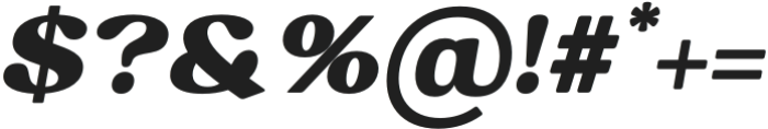 Millage Italic otf (400) Font OTHER CHARS