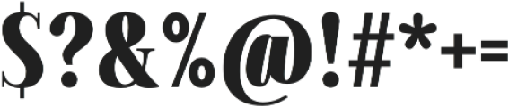 Millard Condensed Bold otf (700) Font OTHER CHARS