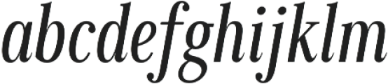 Millard Condensed Regular Italic otf (400) Font LOWERCASE