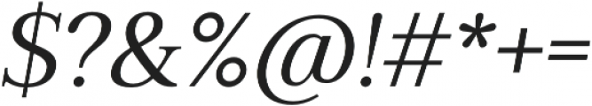 Millard Regular Italic otf (400) Font OTHER CHARS