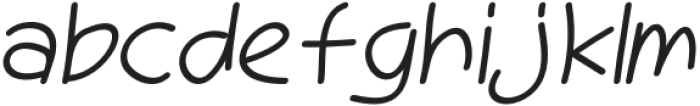 Millea Italic otf (400) Font LOWERCASE