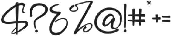 Millena Monogram otf (400) Font OTHER CHARS