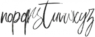 Milles handwriting ttf (400) Font LOWERCASE