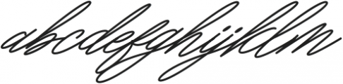 Million Signature otf (400) Font LOWERCASE