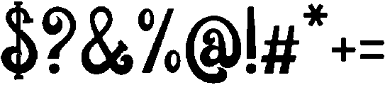Millow Dunno otf (400) Font OTHER CHARS