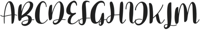 Milsa Script Regular otf (400) Font UPPERCASE