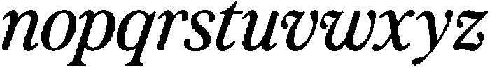 Milviano Italic otf (400) Font LOWERCASE