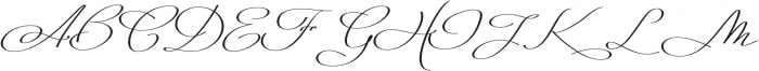 Mina Calligraphic  Bold otf (700) Font UPPERCASE