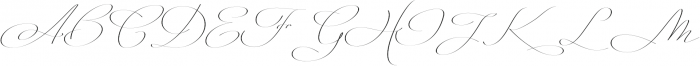 Mina Calligraphic Light otf (300) Font UPPERCASE