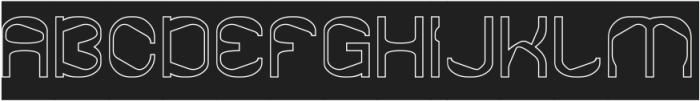 Mind Shift-Hollow-Inverse otf (400) Font UPPERCASE