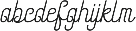 Mind Stand Italic otf (400) Font LOWERCASE