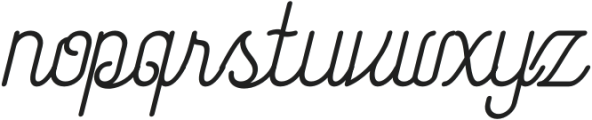 Mind Stand Italic otf (400) Font LOWERCASE