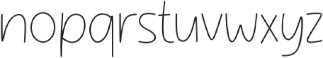 Mindful Writing Thin otf (100) Font LOWERCASE