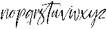 Mindfullery Italic otf (400) Font LOWERCASE