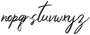 Mine Signature Regular otf (400) Font LOWERCASE
