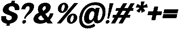 Minez Bold Italic otf (700) Font OTHER CHARS