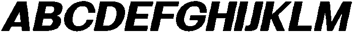 Minez Bold Italic otf (700) Font UPPERCASE