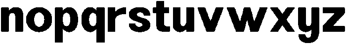 Minez Bold otf (700) Font LOWERCASE