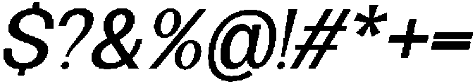 Minez Italic otf (400) Font OTHER CHARS