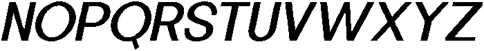 Minez Italic otf (400) Font UPPERCASE