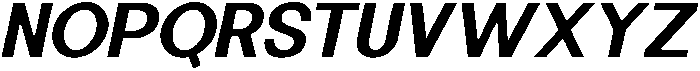 Minez Medium Italic otf (500) Font UPPERCASE