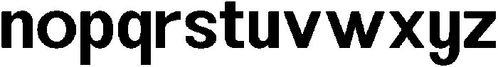 Minez Medium otf (500) Font LOWERCASE