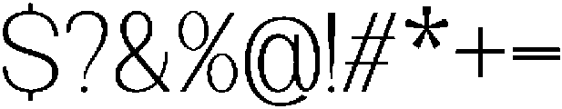 Minez Thin otf (100) Font OTHER CHARS