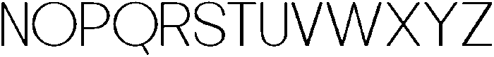 Minez Thin otf (100) Font UPPERCASE